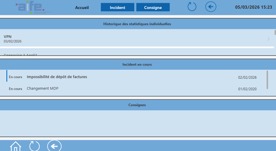 Dashboard PowerApps – Screen 1