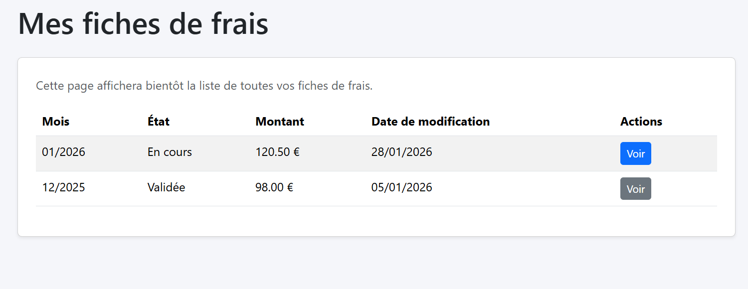 GSB - Fiches de frais