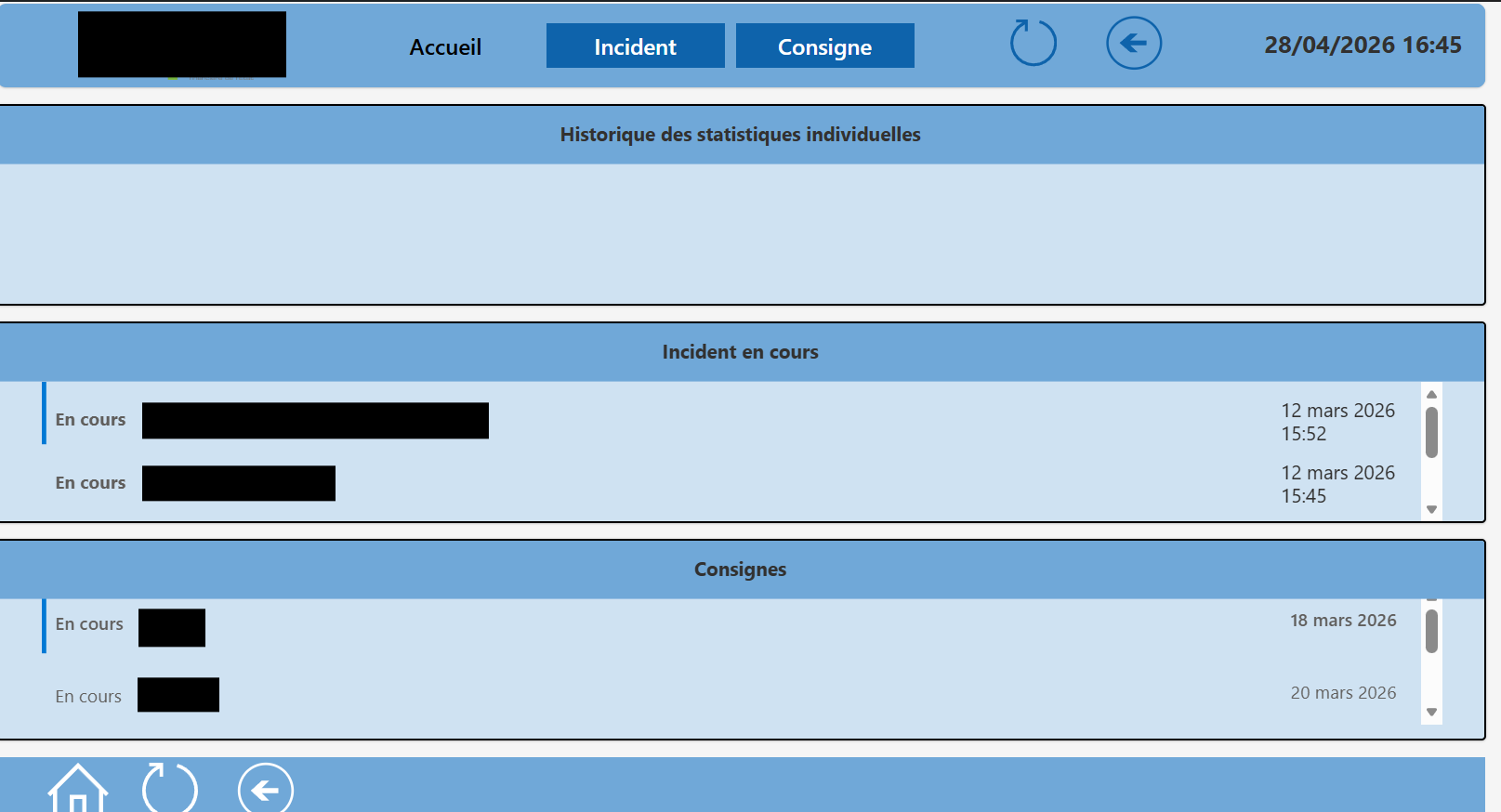 Accueil PowerApps